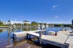 The owners have plans to extend the dockage but for now the dockage is for a 22` boat max parking behind the owners boat lift.. Listing will be updated when extension is complete. Owner has a boat lift at the home for personal use only.
